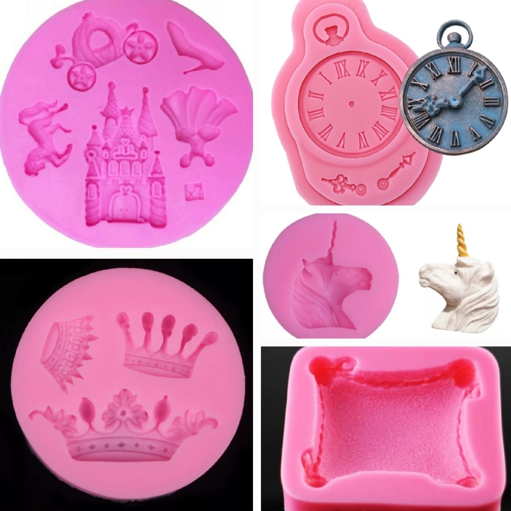 Silicone Molds 5pc Bundle Princess Themed